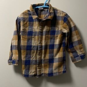 4/30$ H&M plaid button down shirt 1-2years
